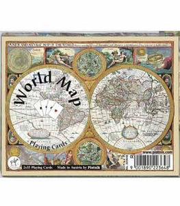 Bridge Playing Cards World Map