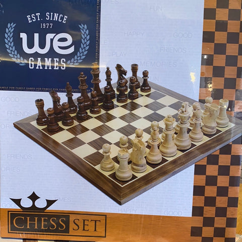 Chess Set - Wooden 15” Walnut
